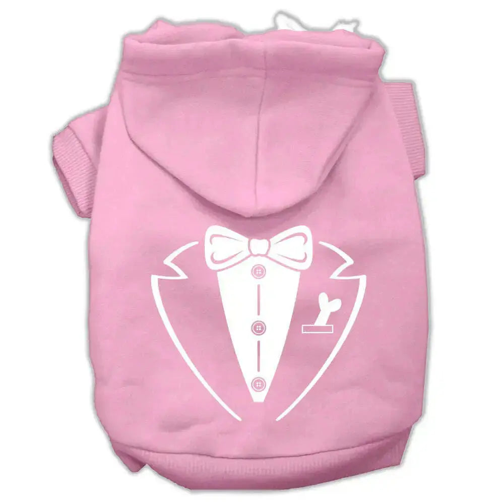 Tuxedo-Screen-Print-Pet-Hoodies-Light-Pink-Size-Sm-GreatEagleInc-319926656