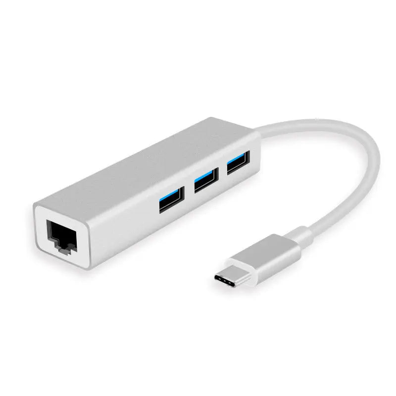 USB Ethernet USB Hub to RJ45 Lan Network Card 10/100 Mbps USB 2.0 3.0 Hub Ethernet Adapter for Mac iOS Laptop PC Windows