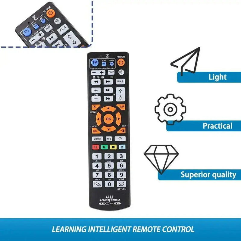 Universal-Smart-Remote-Control-Controller-With-Learning-Function-For-TV-CBL-DVD-SAT-For-Chunghop-L336-GreatEagleInc-317595380
