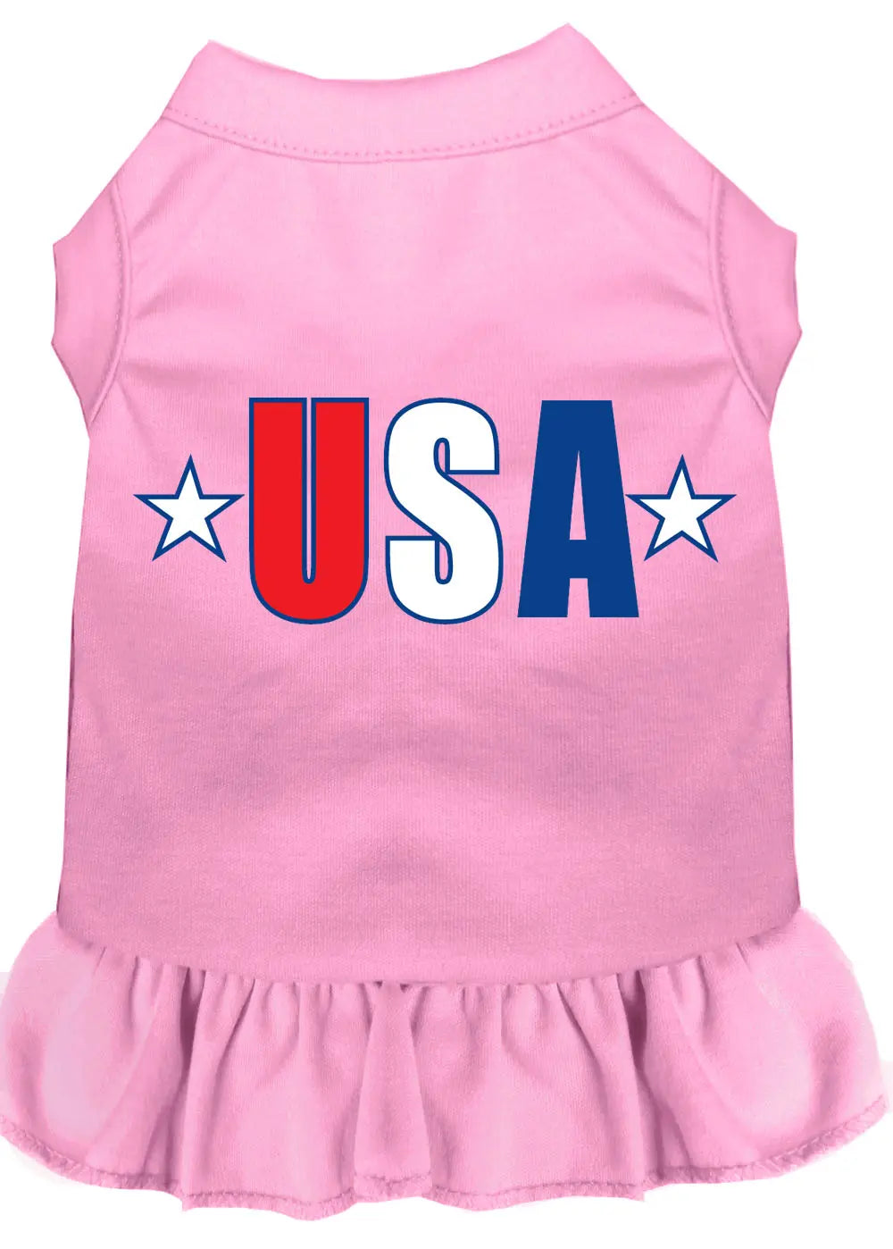 Usa Star Screen Print Dress Light Pink Sm Default Title