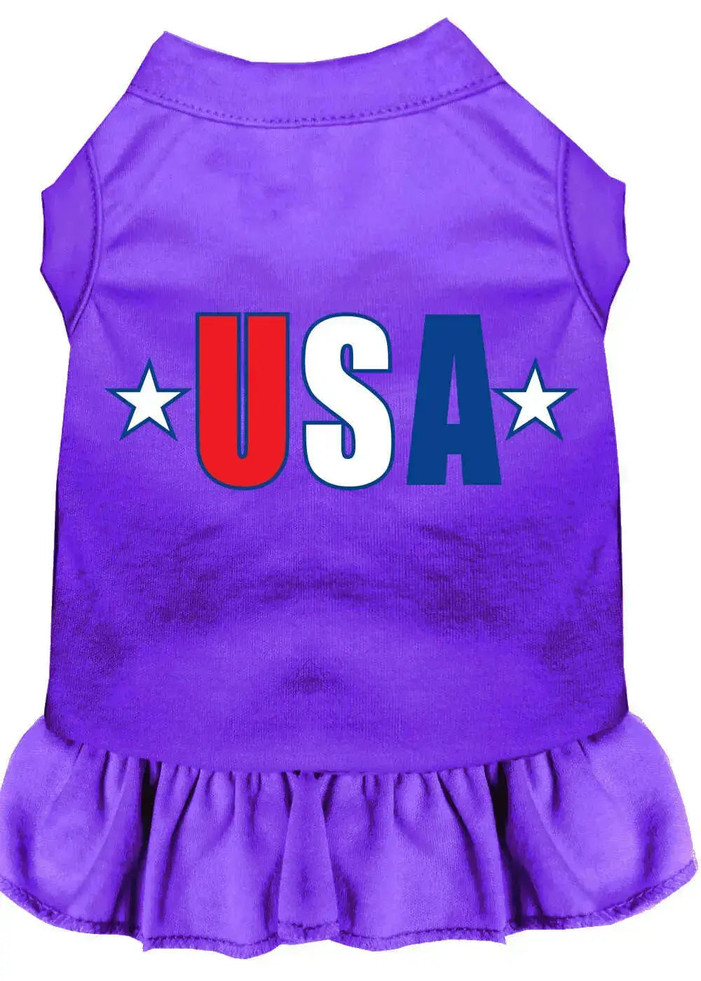 Usa-Star-Screen-Print-Dress-Purple-Xs-GreatEagleInc-318932611