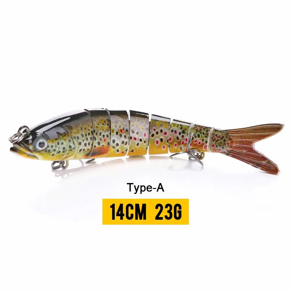 VTAVTA 14cm 23g Sinking Wobblers Fishing Lures Jointed Crankbait Swimbait 8 Segment Hard Artificial Bait For Fishing Tackle Lure GreatEagleInc