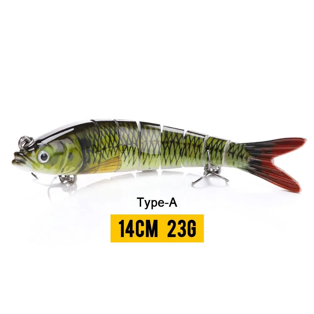 VTAVTA 14cm 23g Sinking Wobblers Fishing Lures Jointed Crankbait Swimbait 8 Segment Hard Artificial Bait For Fishing Tackle Lure GreatEagleInc