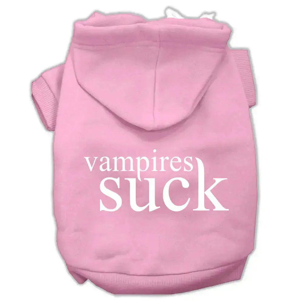 Vampires-Suck-Screen-Print-Pet-Hoodies-Light-Pink-Size-L-GreatEagleInc-319458635