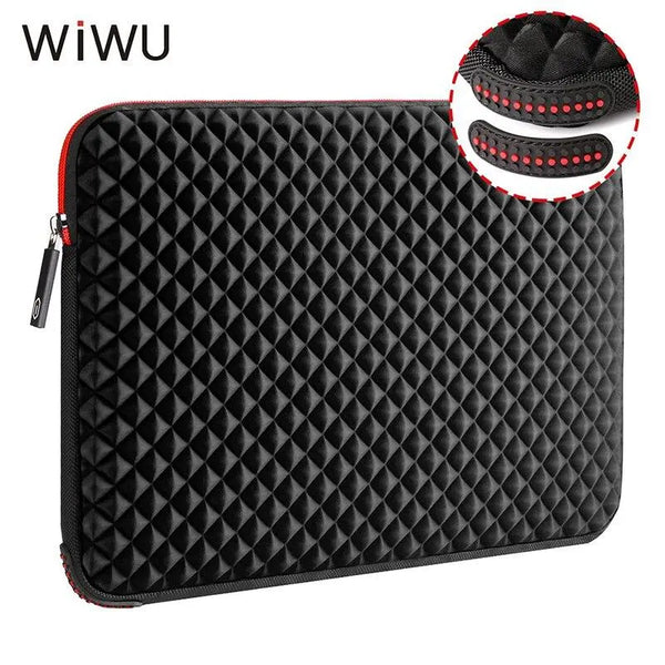 WIWU Laptop Bag Sleeve 17.3 inch Waterproof Notebook Bag For Macbook Air Pro 17 Computer Bag Funda For Women Men Shockproof (black 17.3 inch)
