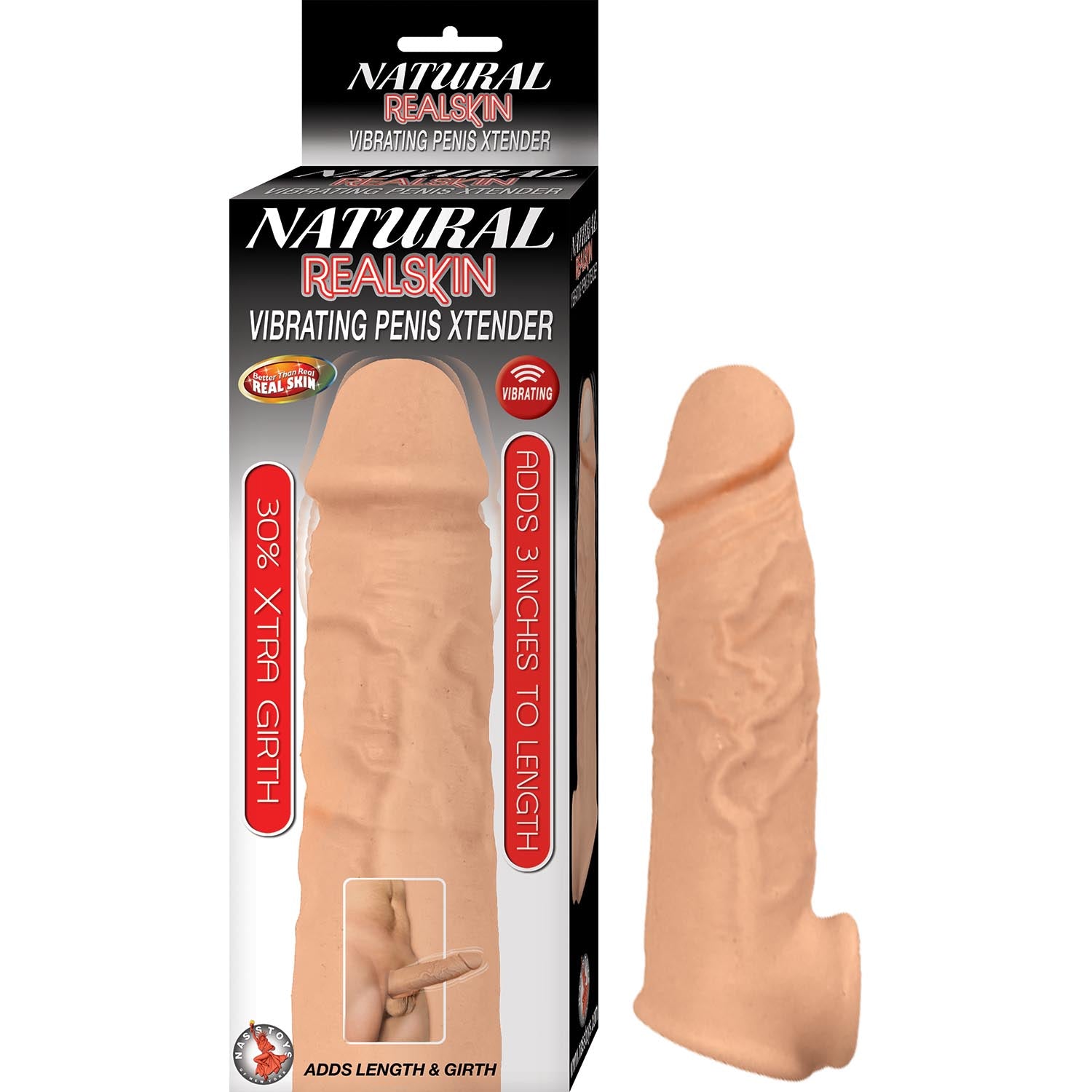 Natural Realskin Vibrating Penis Nasstoys