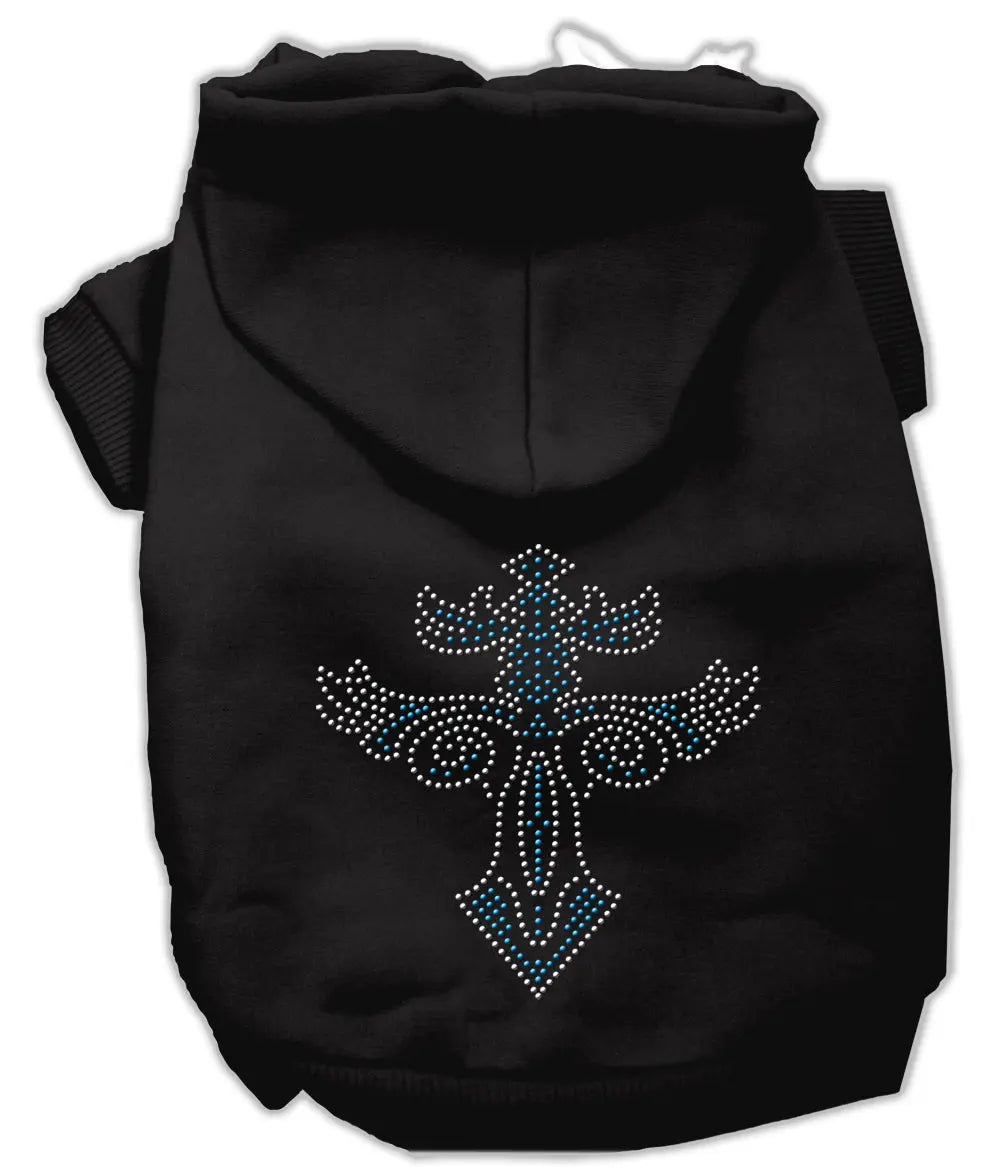 Warrior's Cross Studded Hoodies Black Xs Default Title