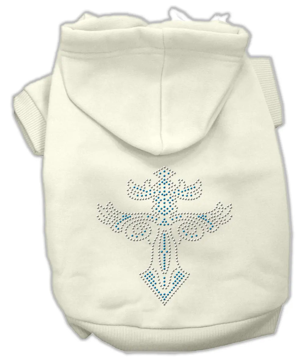 Warrior's Cross Studded Hoodies Cream L Default Title