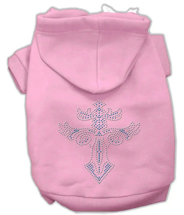 Warrior_s-Cross-Studded-Hoodies-Pink-S-GreatEagleInc-318733411