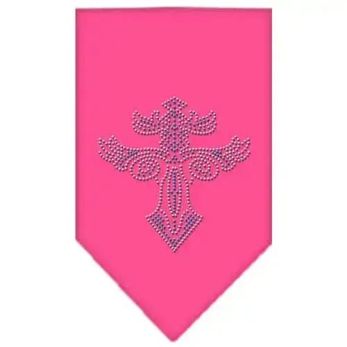 Warriors-Cross-Rhinestone-Bandana-Bright-Pink-Large-GreatEagleInc-333783151