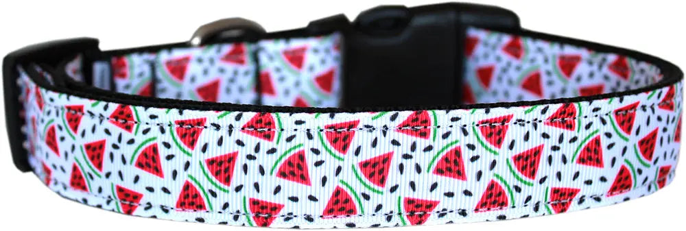 Watermelon Nylon Dog Collar Xs Default Title
