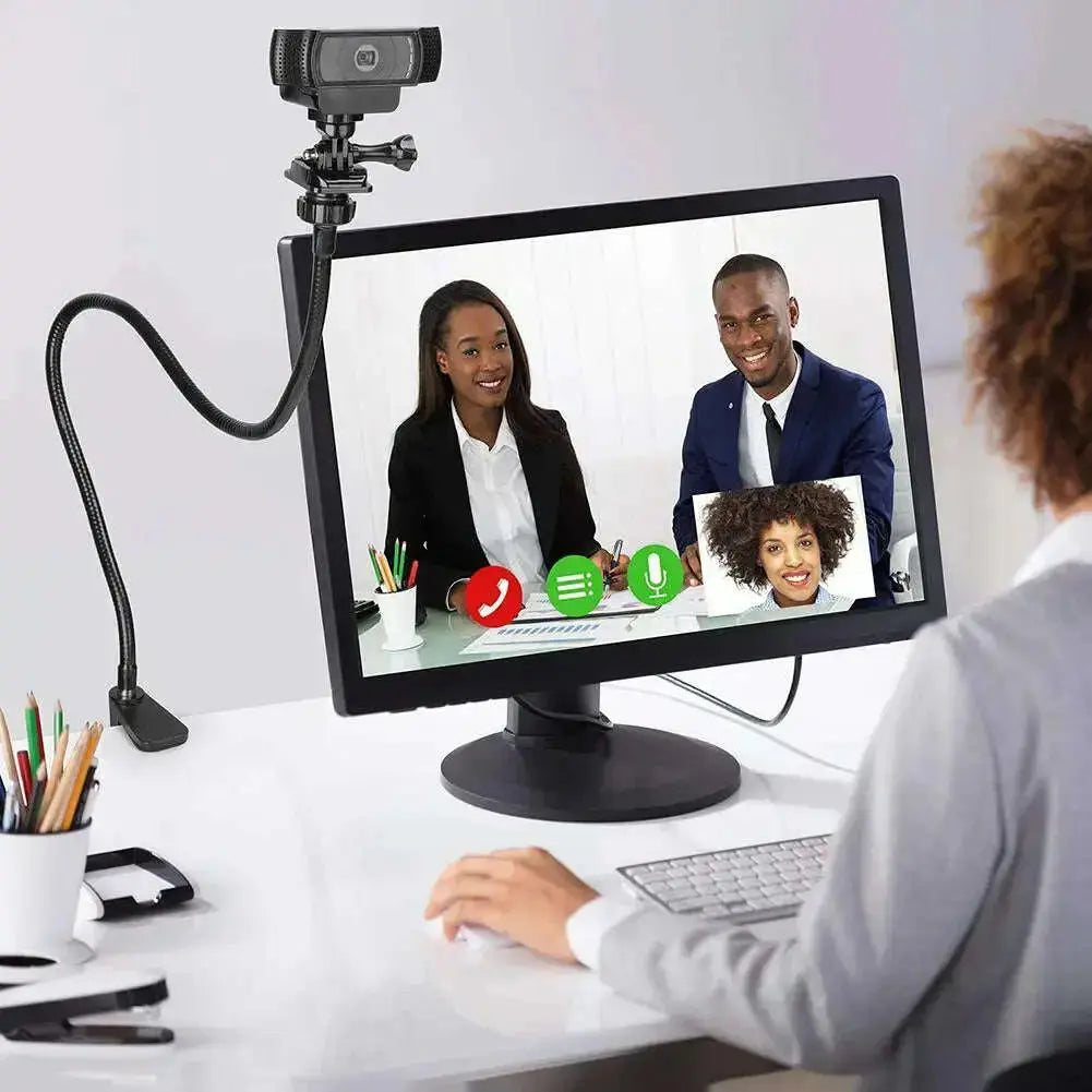 Webcam-Stand-Holder-Enhanced-Desk-Jaw-Camera-Clamp-Bracket-With-Flexible-Gooseneck-Camera-Stand-for-Logitech-Webcam-GreatEagleInc-334092899