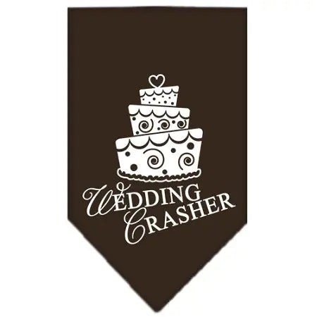 Wedding Crasher Screen Print Bandana Cocoa Small Default Title