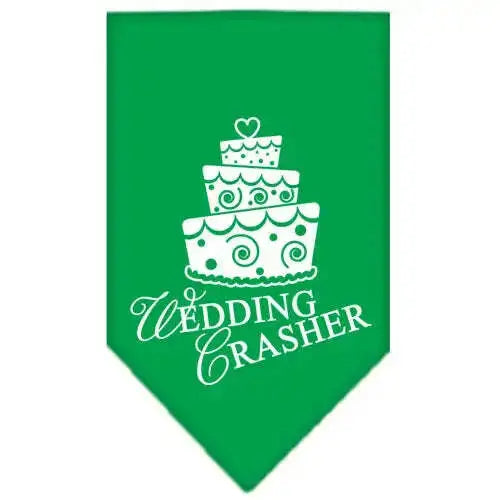 Wedding-Crasher-Screen-Print-Bandana-Emerald-Green-Large-GreatEagleInc-318966110