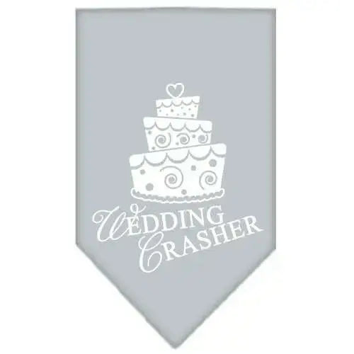 Wedding-Crasher-Screen-Print-Bandana-Grey-Large-GreatEagleInc-318966253
