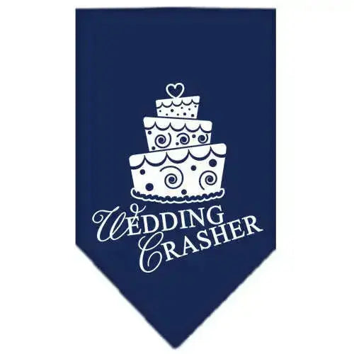 Wedding-Crasher-Screen-Print-Bandana-Navy-Blue-Small-GreatEagleInc-318967567