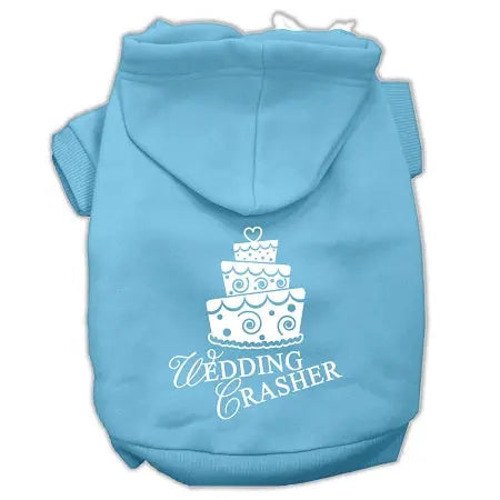 Wedding Crasher Screen Print Pet Hoodies Baby Blue Size Xxxl Default Title