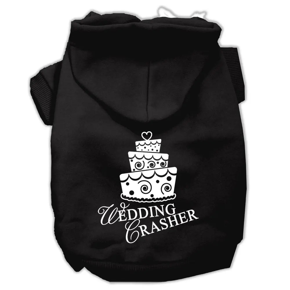 Wedding Crasher Screen Print Pet Hoodies Black Size Xl Default Title