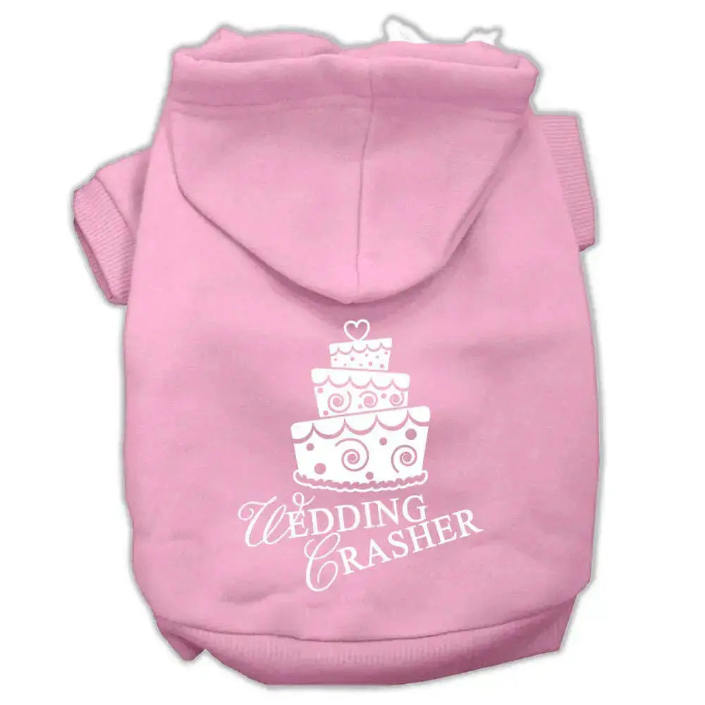Wedding-Crasher-Screen-Print-Pet-Hoodies-Light-Pink-Size-Med-GreatEagleInc-333950922