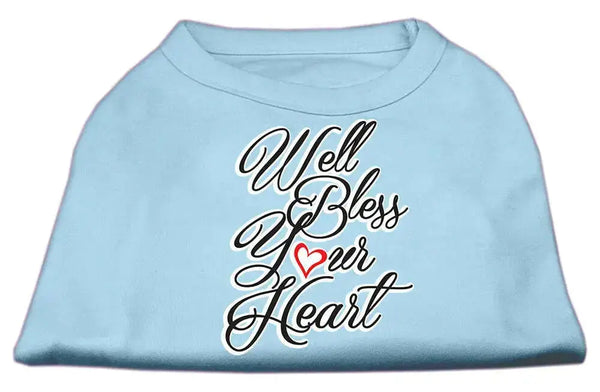 Well-Bless-Your-Heart-Screen-Print-Dog-Shirt-Baby-Blue-Xxxl-GreatEagleInc-334282685