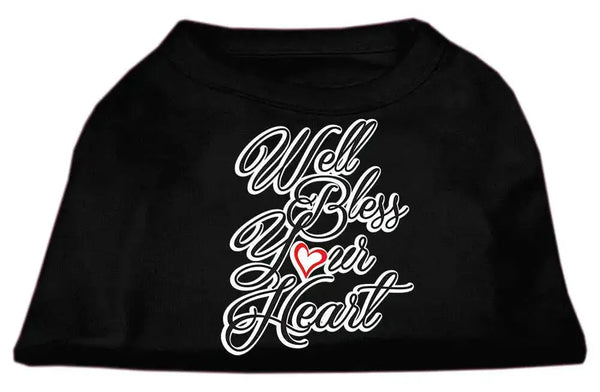 Well-Bless-Your-Heart-Screen-Print-Dog-Shirt-Black-Xl-GreatEagleInc-334278684