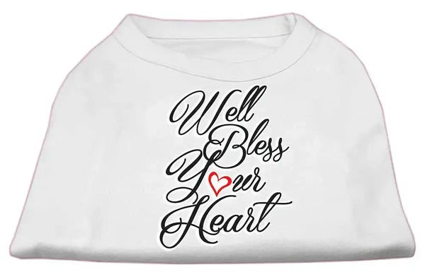 Well-Bless-Your-Heart-Screen-Print-Dog-Shirt-White-Xxl-GreatEagleInc-334282412