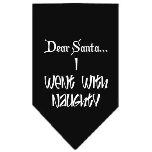 Went-With-Naughty-Screen-Print-Bandana-Black-Small-GreatEagleInc-319838667