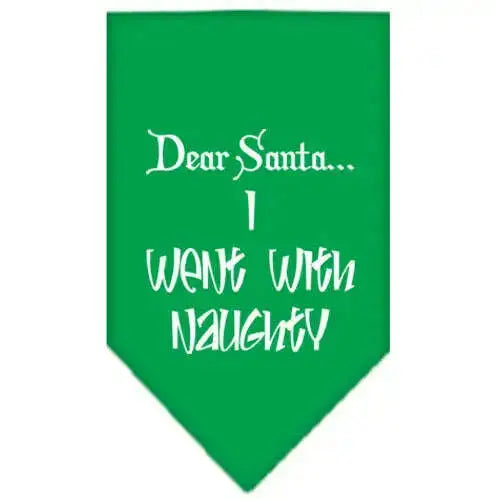 Went-With-Naughty-Screen-Print-Bandana-Emerald-Green-Large-GreatEagleInc-333818137