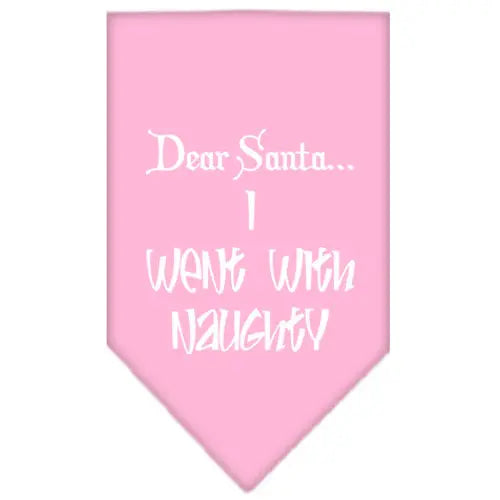 Went With Naughty Screen Print Bandana Light Pink Large Default Title