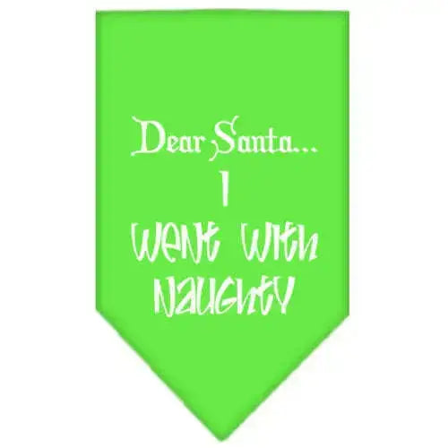 Went-With-Naughty-Screen-Print-Bandana-Lime-Green-Large-GreatEagleInc-318532560