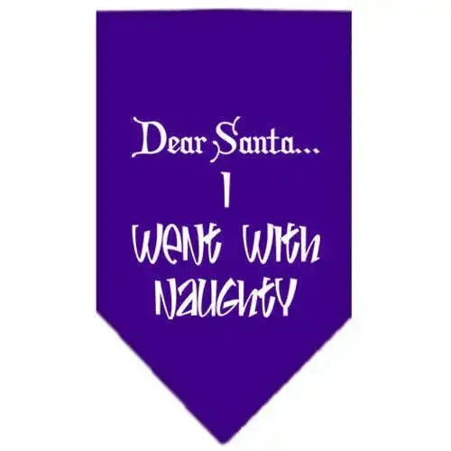 Went-With-Naughty-Screen-Print-Bandana-Purple-Small-GreatEagleInc-319837862