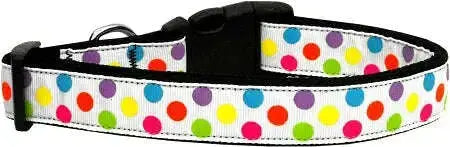 White-Multi-dot-Nylon-Cat-Collar-GreatEagleInc-333850653