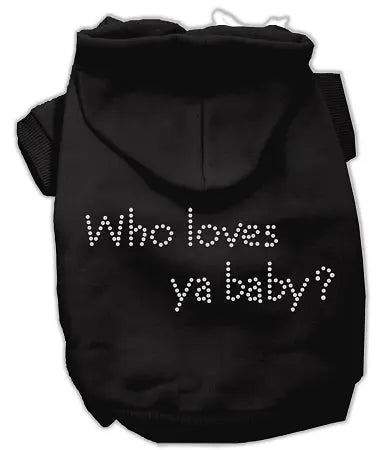 Who Loves Ya Baby? Hoodies Black Xl Default Title