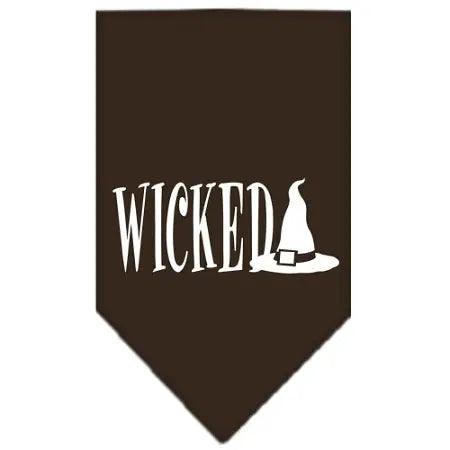 Wicked Screen Print Bandana Cocoa Small Default Title