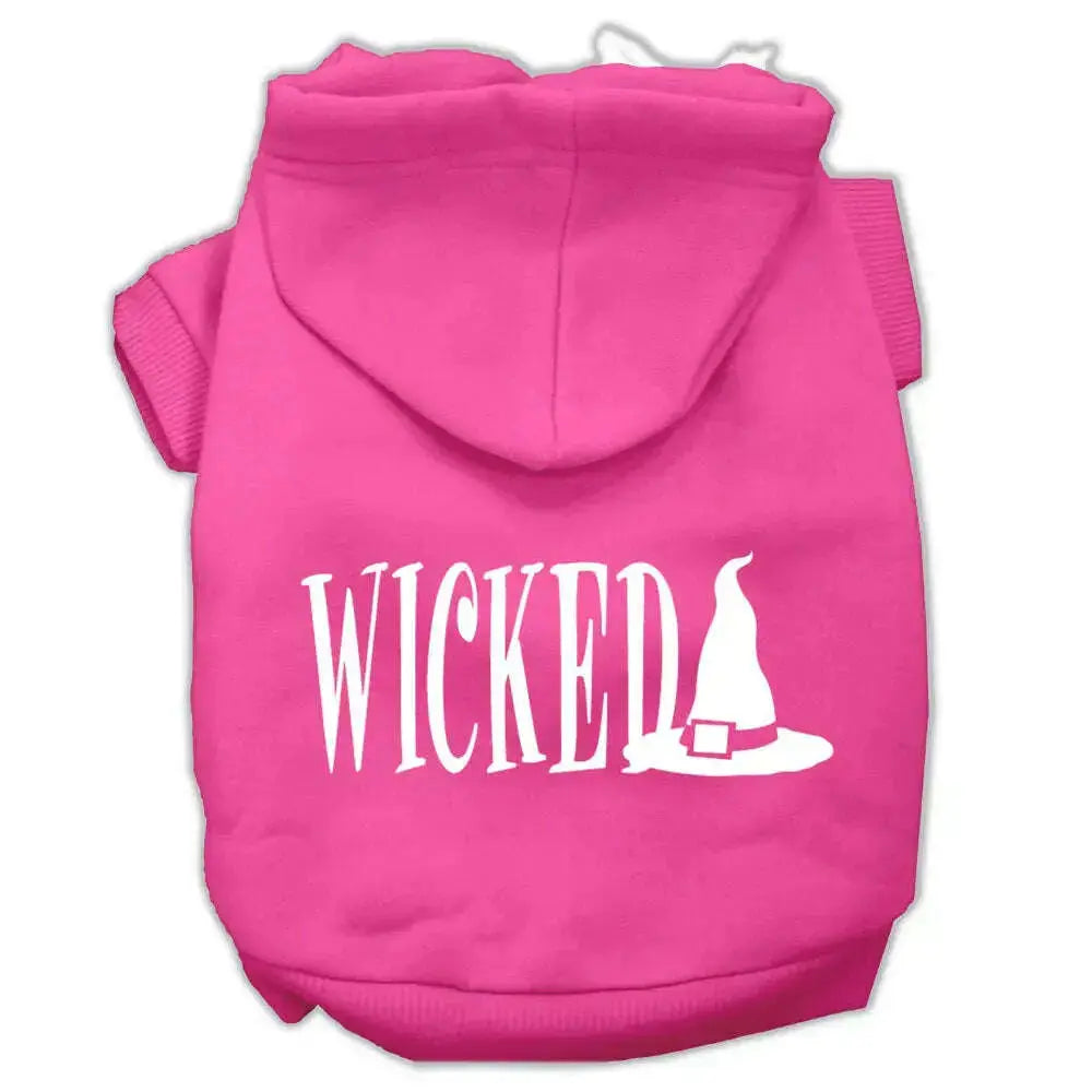 Wicked-Screen-Print-Pet-Hoodies-Bright-Pink-Size-L-GreatEagleInc-319453125