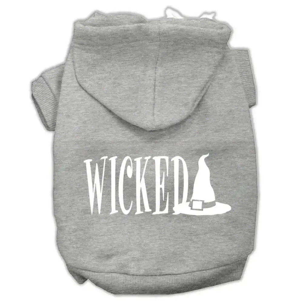 Wicked-Screen-Print-Pet-Hoodies-Grey-Size-M-GreatEagleInc-319452188