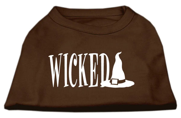 Wicked Screen Print Shirt Brown Xs Default Title