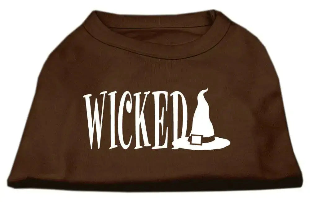 Wicked-Screen-Print-Shirt-Brown-Xs-GreatEagleInc-319013998
