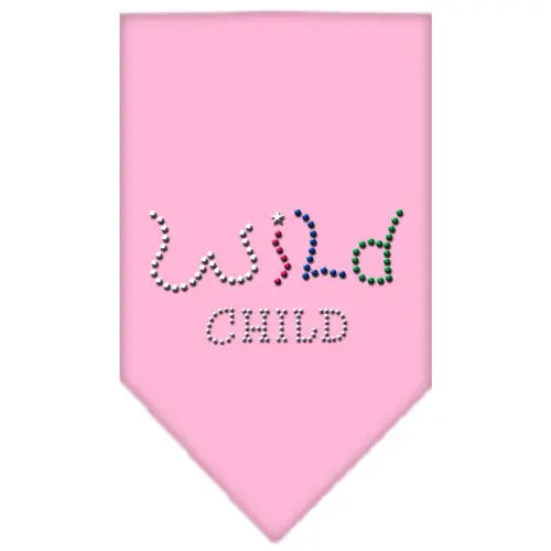 Wild Child Rhinestone Bandana Light Pink Small Default Title