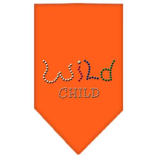 Wild Child Rhinestone Bandana Orange Small Default Title