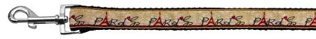 With Love From Paris Ribbon Dog Collars 1 Wide 4ft Leash Default Title