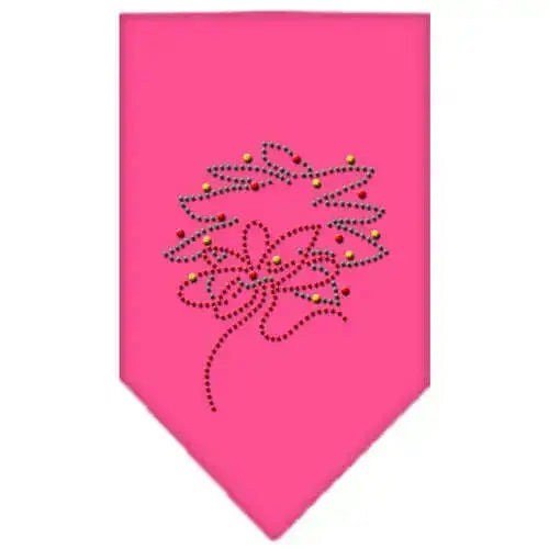 Wreath-Rhinestone-Bandana-Bright-Pink-Small-GreatEagleInc-319043248