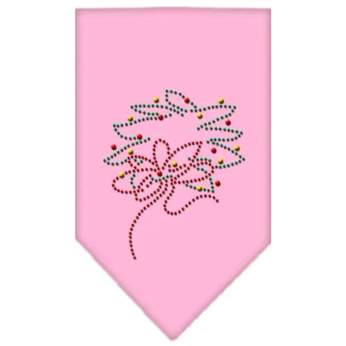 Wreath Rhinestone Bandana Light Pink Large Default Title