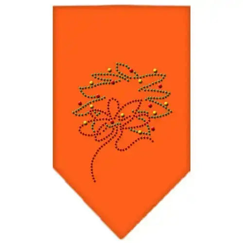 Wreath-Rhinestone-Bandana-Orange-Small-GreatEagleInc-319042621