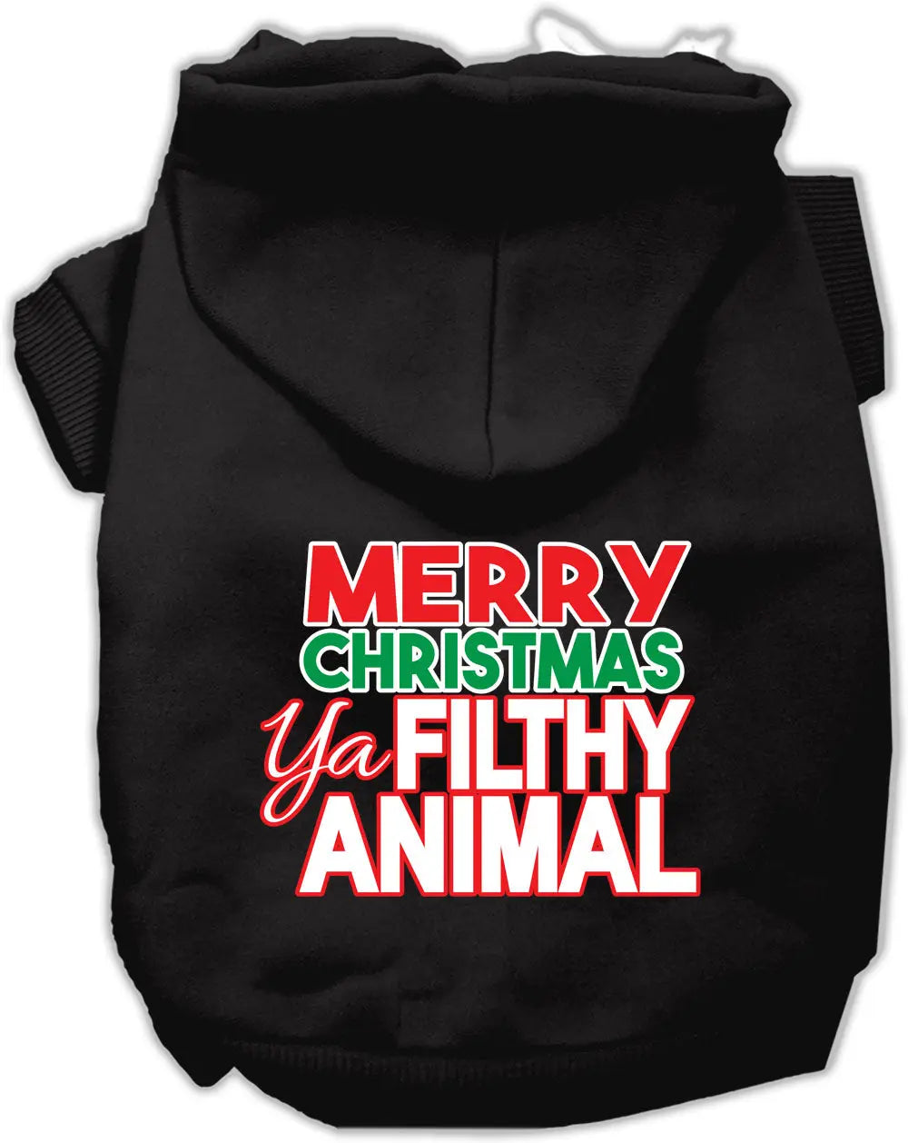 Ya Filthy Animal Screen Print Pet Hoodie Black Xs Default Title
