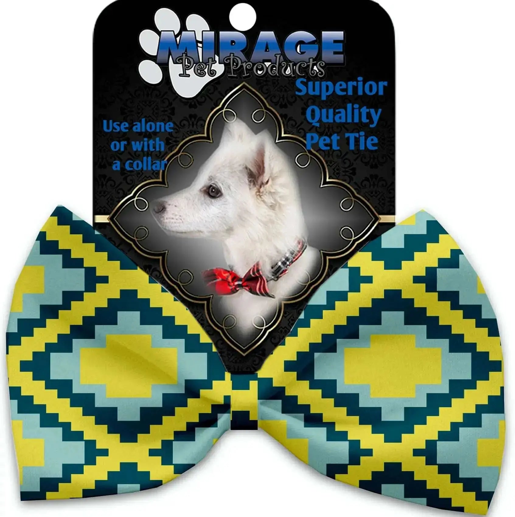 Yellow-Southwest-Pet-Bow-Tie-Collar-Accessory-With-Velcro-GreatEagleInc-318894444
