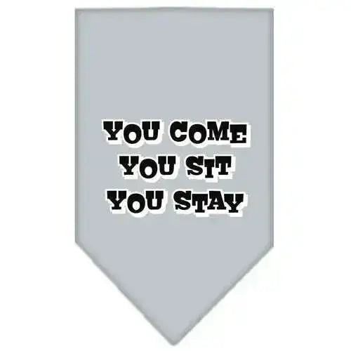 You-Come_-You-Sit_-You-Stay-Screen-Print-Bandana-Grey-Large-GreatEagleInc-318956193