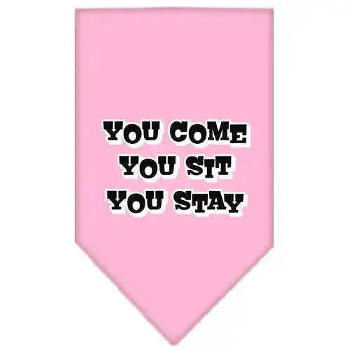 You-Come_-You-Sit_-You-Stay-Screen-Print-Bandana-Light-Pink-Large-GreatEagleInc-318956394