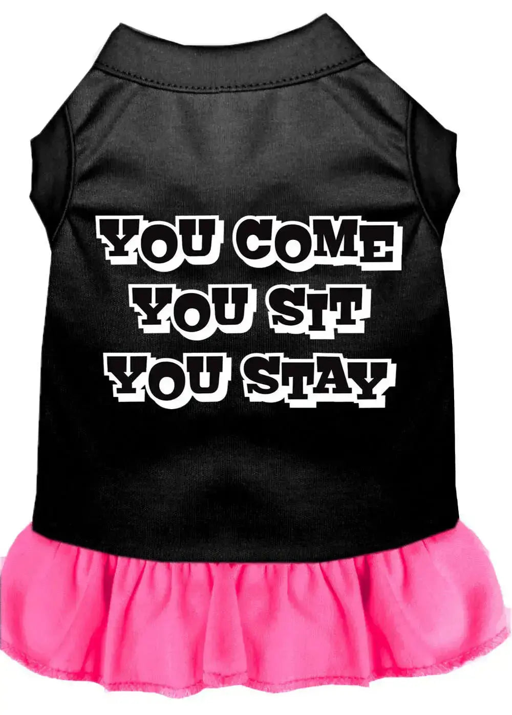 You-Come_-You-Sit_-You-Stay-Screen-Print-Dress-Black-With-Bright-Pink-Lg-GreatEagleInc-318874546