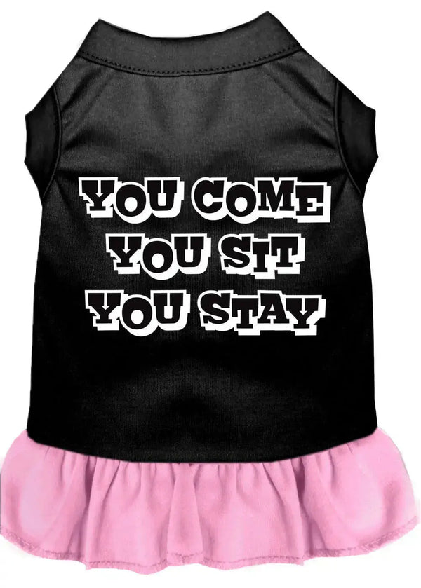 You-Come_-You-Sit_-You-Stay-Screen-Print-Dress-Black-With-Light-Pink-Lg-GreatEagleInc-318658197